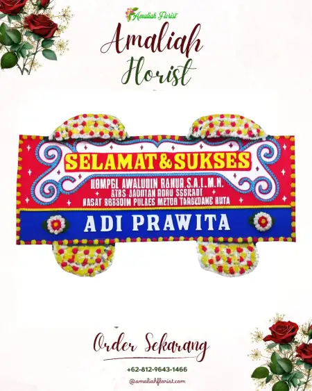 Papan Bunga Ucapan Selamat Jagaraksa